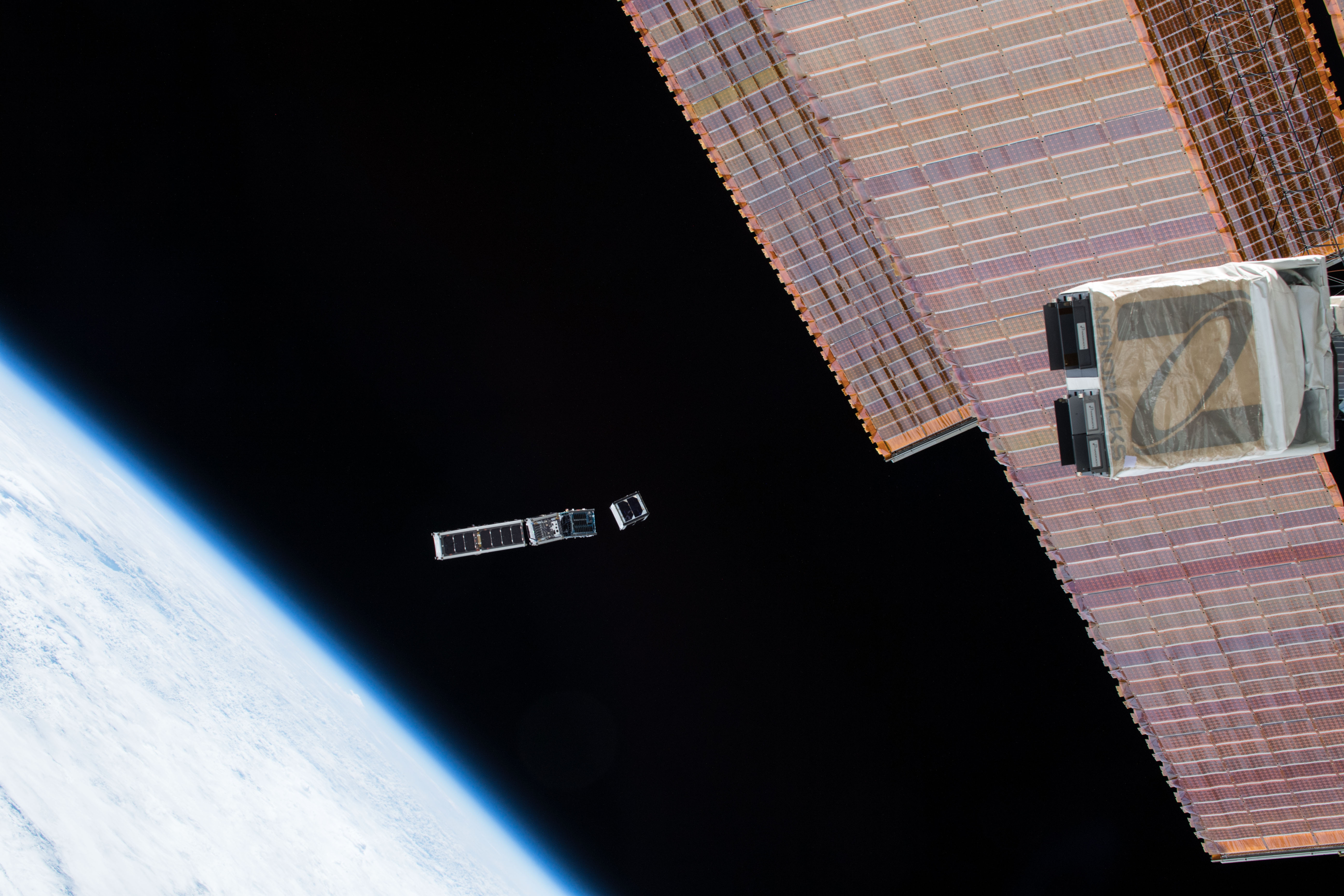 EQUiSat as it was deployed out of the ISS